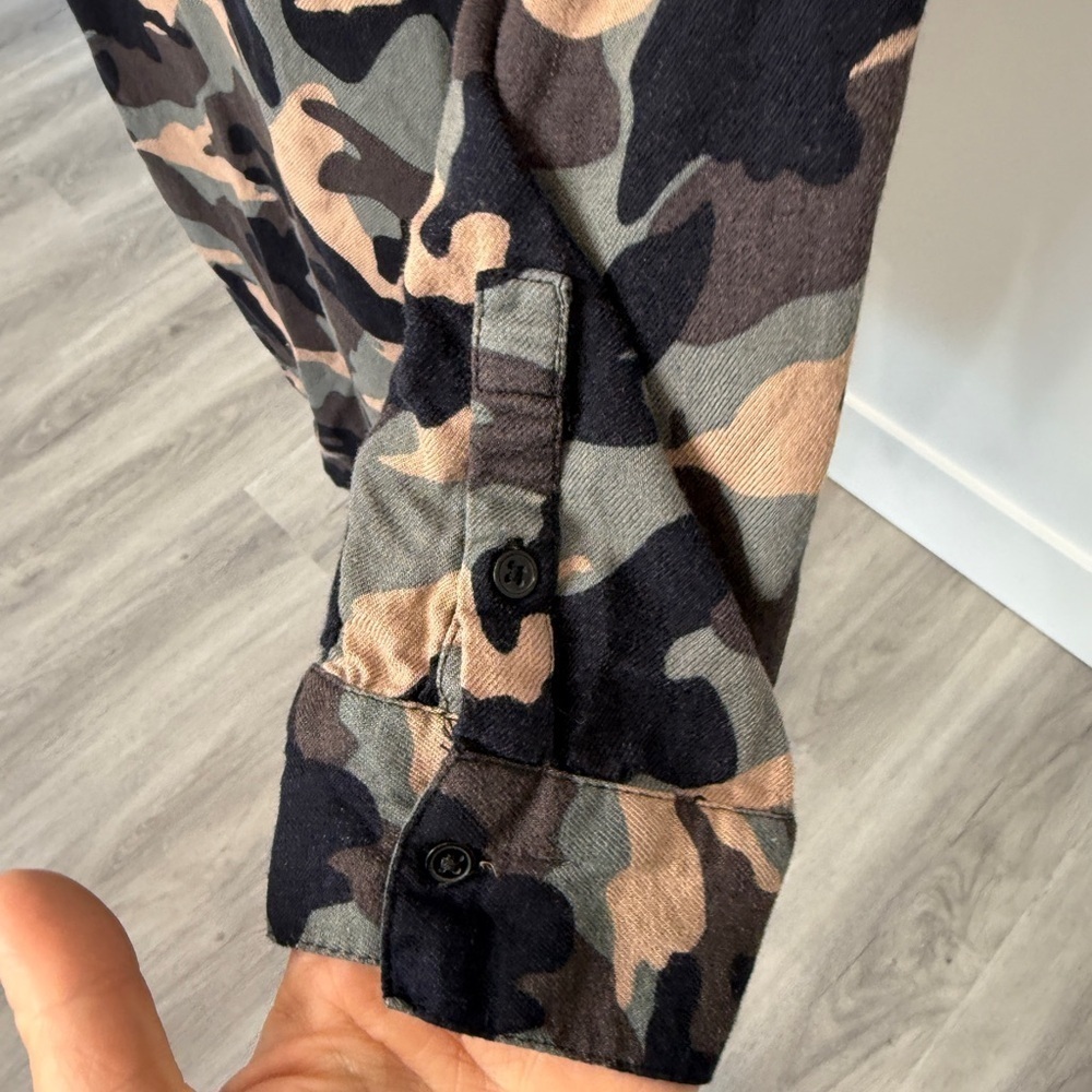 H&M Divided Camo Long Button Up View 4